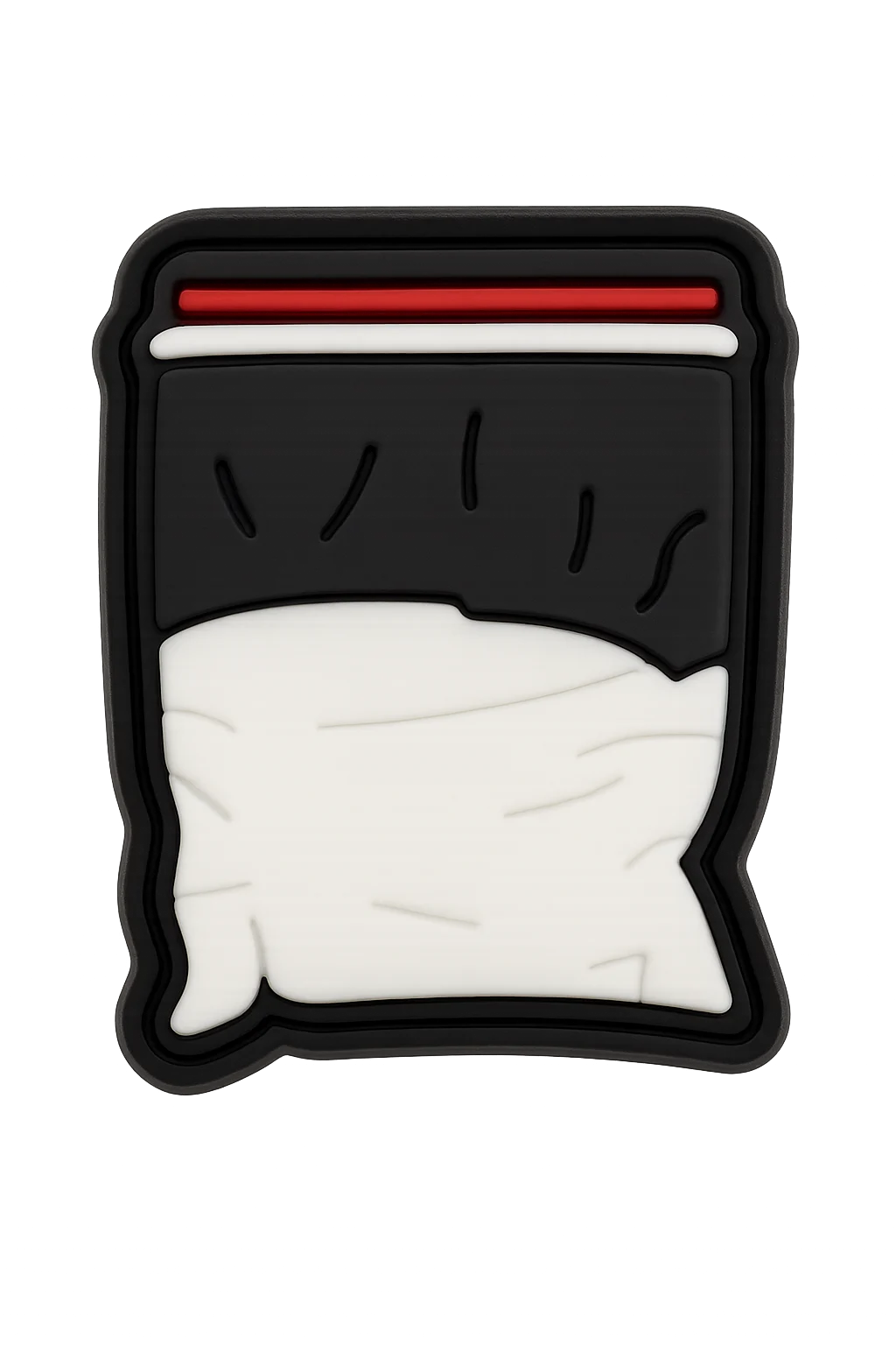 White Zip Lock Bag For Jibbitz-Crocs Charms