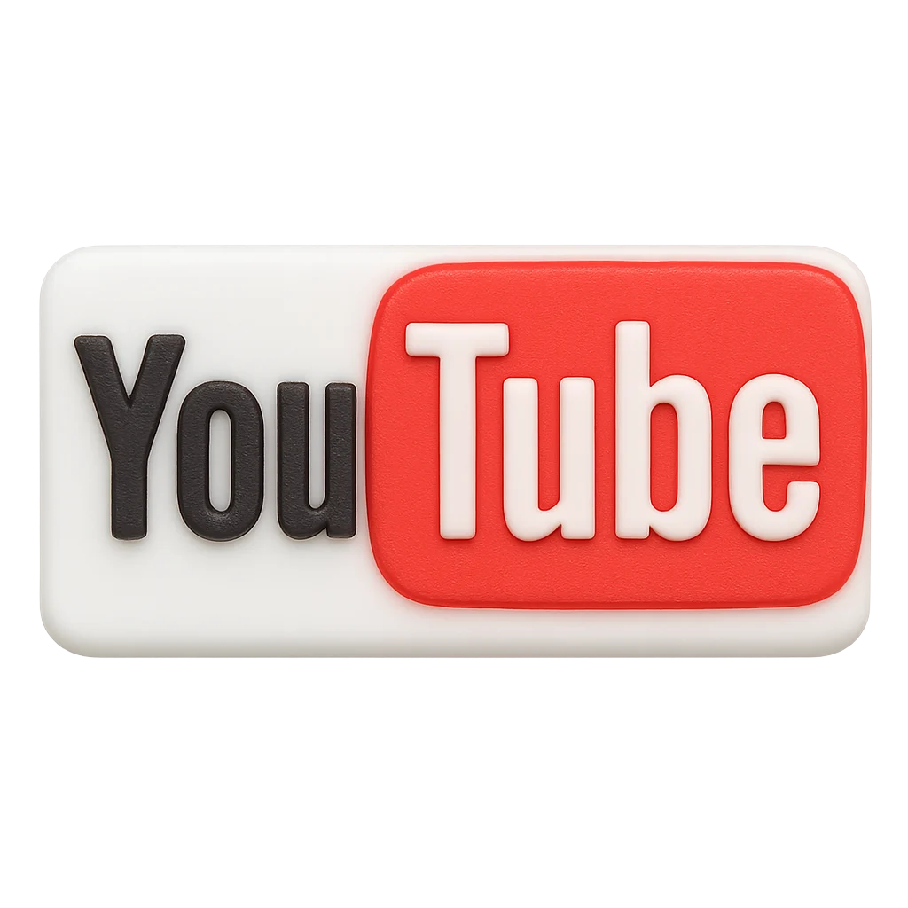 YouTube Logo For Jibbitz-Crocs Charms