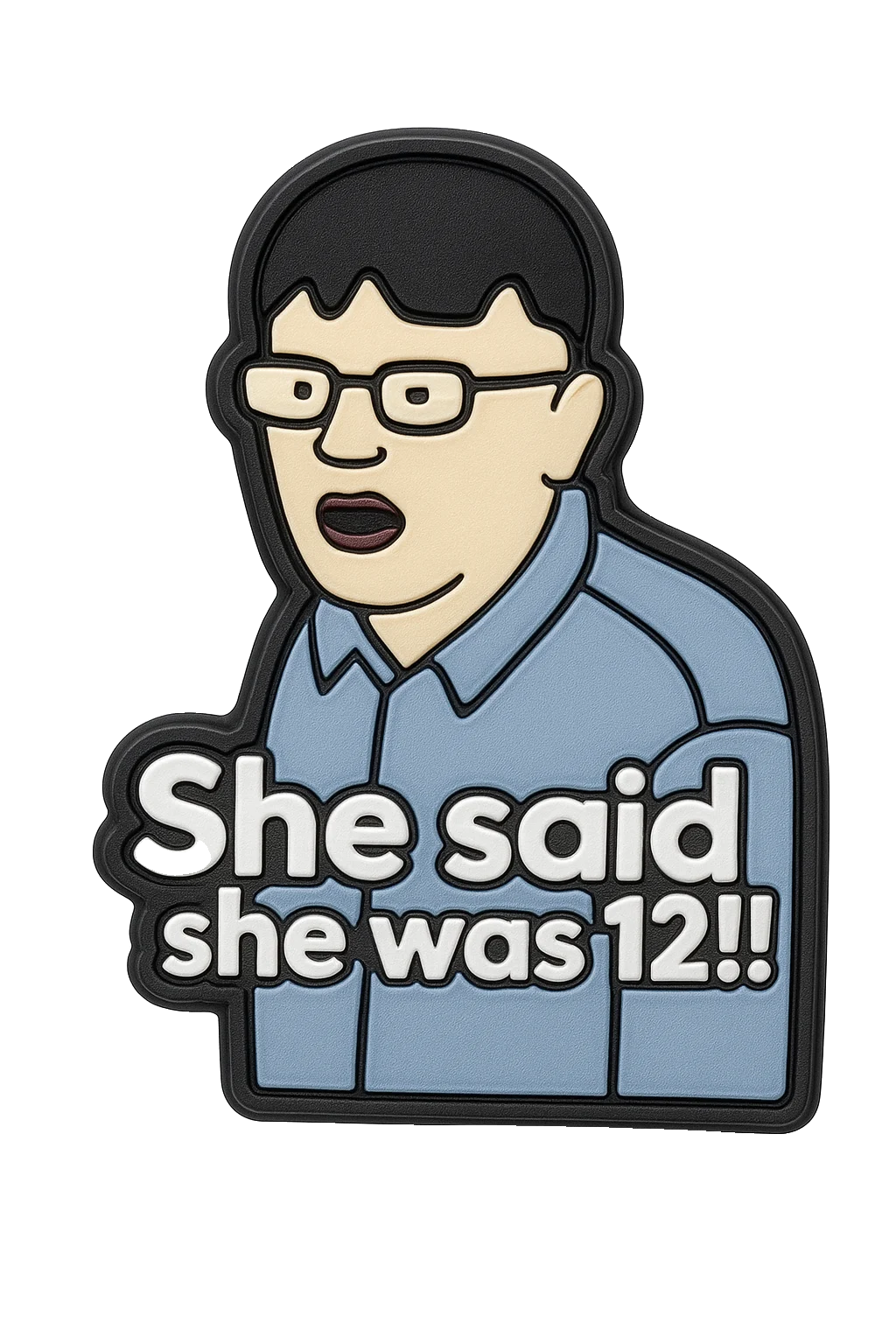 she said she was 12 meme croc charm jibbitz shoe accessory