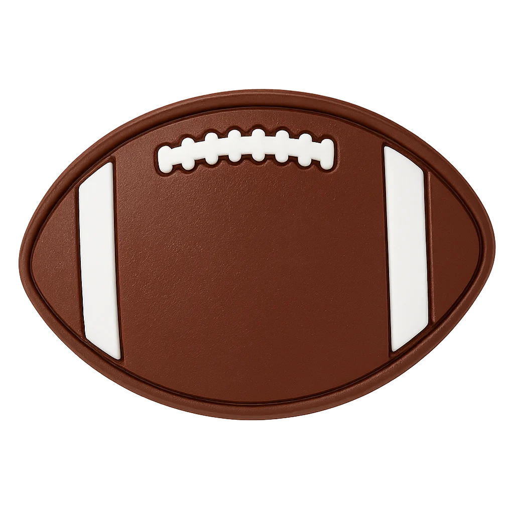 gridiron american football croc charm jibbitz shoe accessory