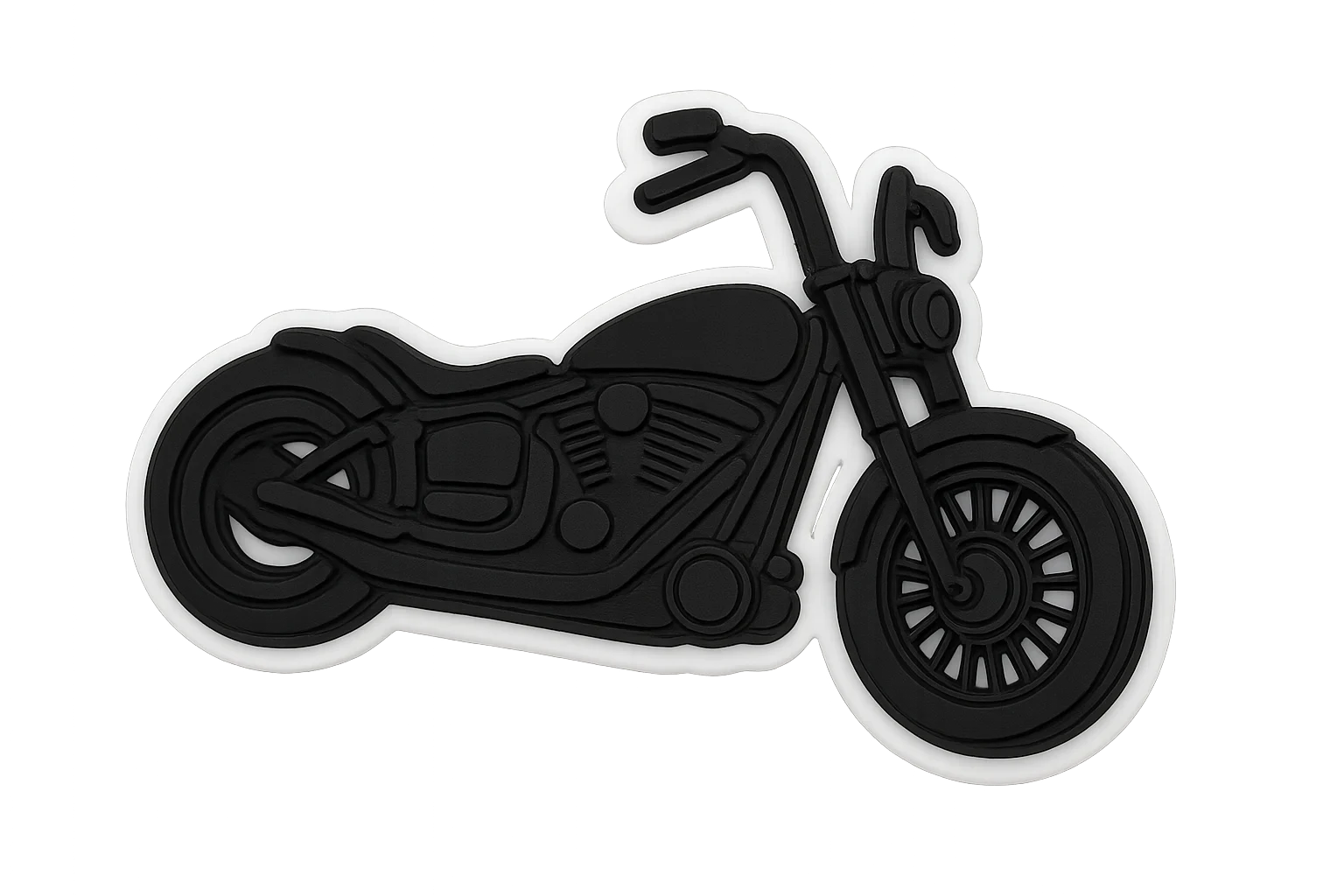 chopper harley motorcycle silhouette croc charm jibbitz shoe accessory