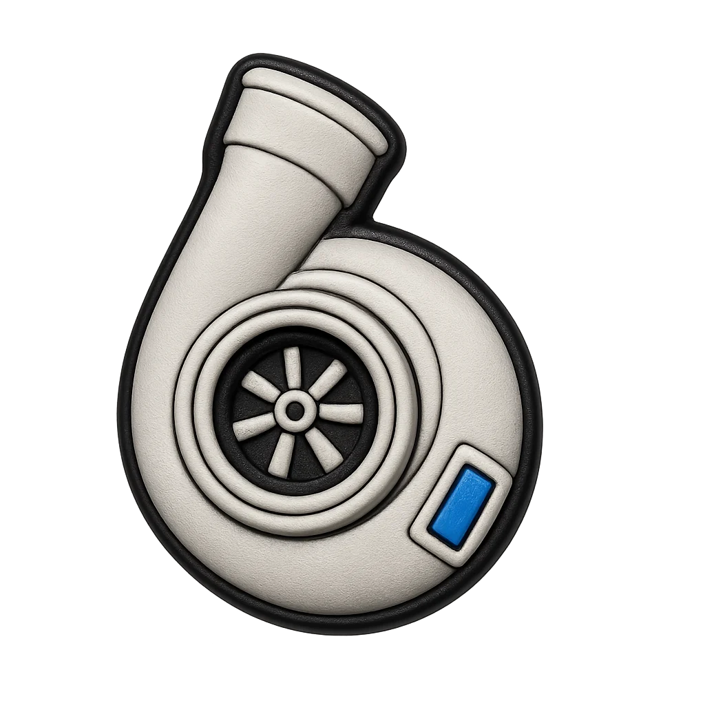 Car Turbo croc charm jibbitz shoe accessory