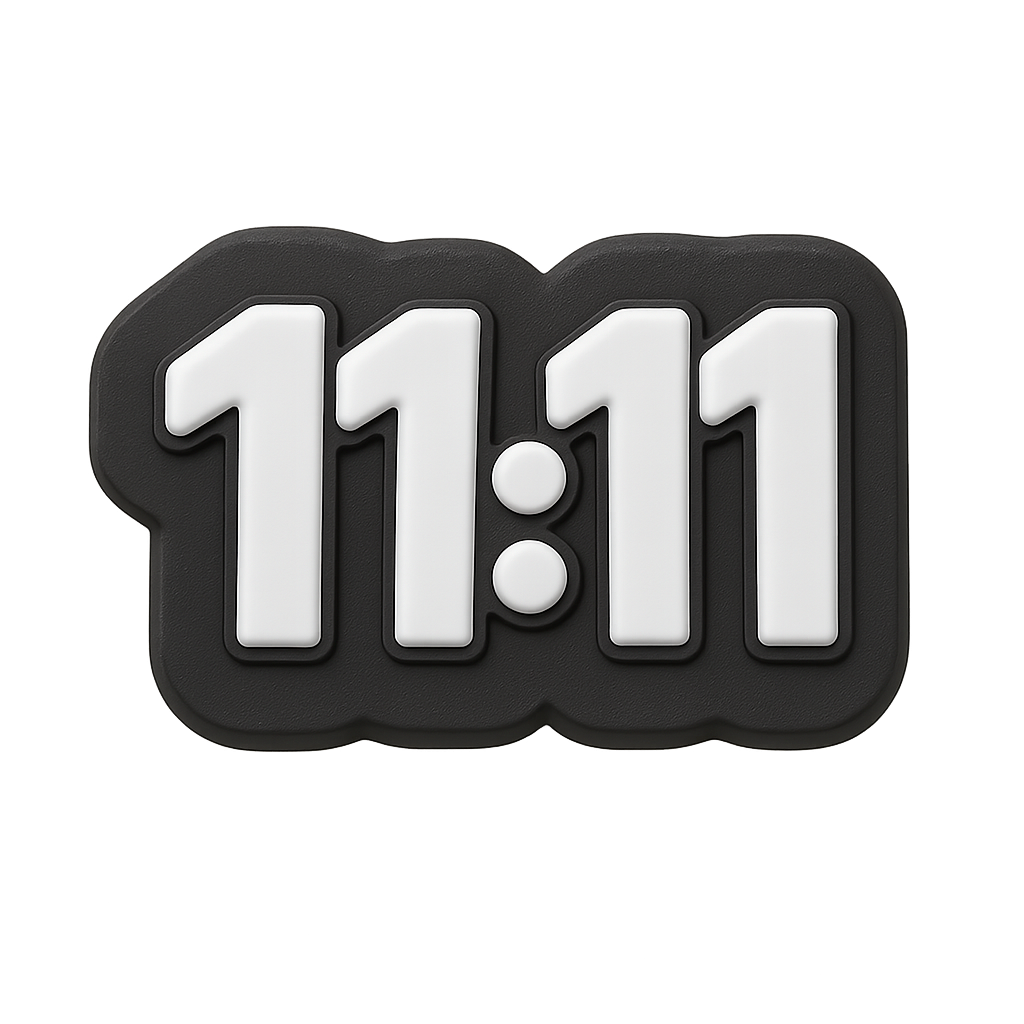 11:11 angel numbers for croc charm jibbitz shoe accessory