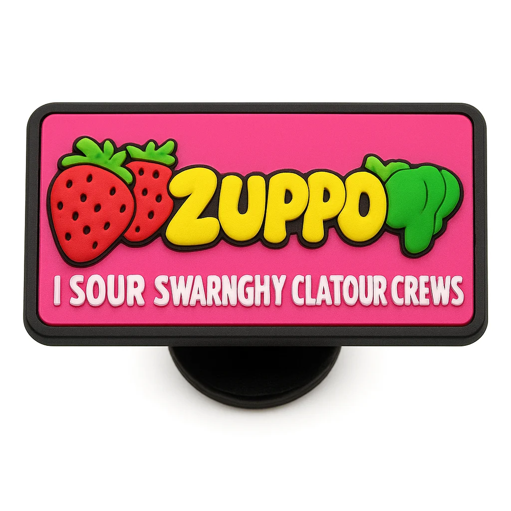 Zappo Sour Strawberry croc charm jibbitz shoe accessory
