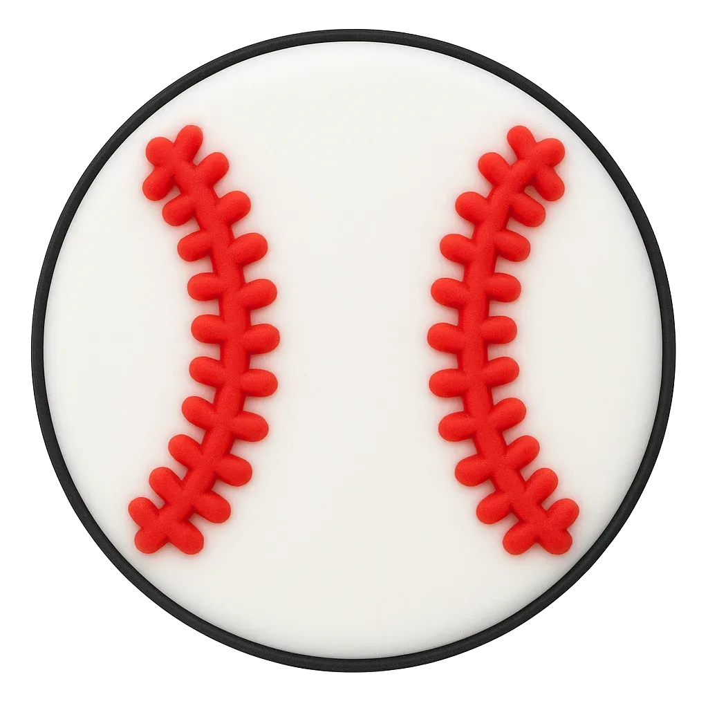 Crocs Charms Baseball Charm Jibbitz croc charm jibbitz shoe accessory