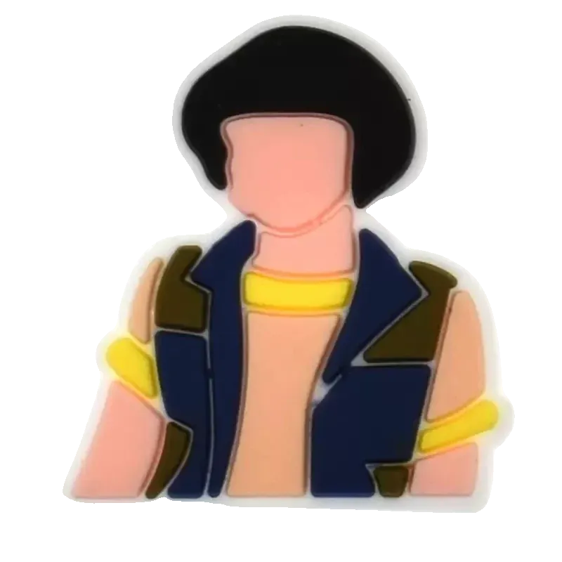 Crocs Charms Mike Wheeler Stranger Things Character Charm Jibbitz croc charm jibbitz shoe accessory