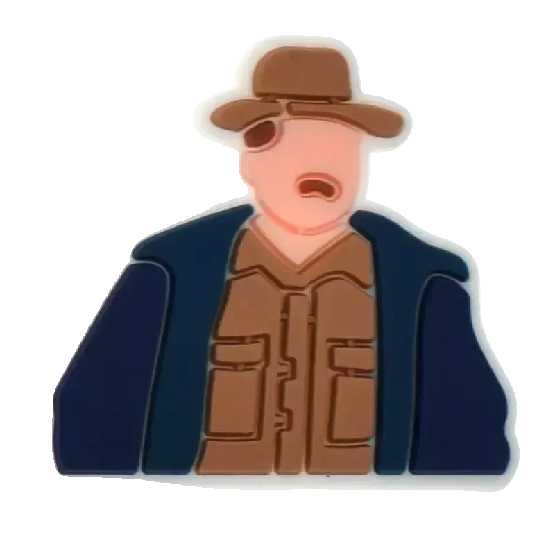 Crocs Charms Jim Hopper Stranger Things Character Charm Jibbitz croc charm jibbitz shoe accessory