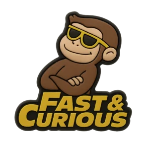 Fast And Curious Monkey Jibbitz-Charms For Crocs