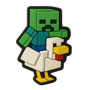 Minecraft Zombie Riding Chicken Jibbitz-Charms For Crocs
